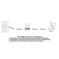 TRICK1 Special Landline Telephone Cord On Off Disconnect Switch To