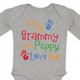 thumbnail image 4 of Inktastic Grammy and Pappy Love Me Boys or Girls Long Sleeve Baby Bodysuit, 4 of 5