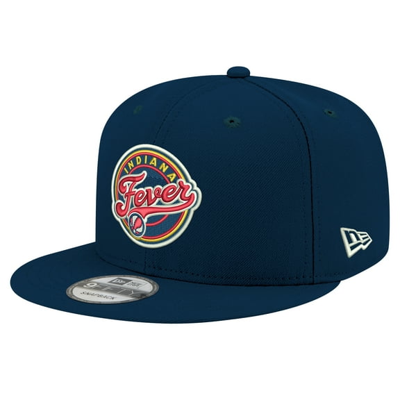 Unisex New Era Navy Indiana Fever Logo 9FIFTY Snapback Hat