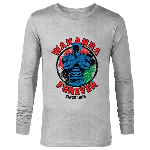 Marvel Black Panther Wakanda Forever Since 1966 - Long Sleeve T-Shirt for Men - Customized-Athletic Heather