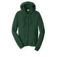 thumbnail image 5 of Port & Company Fan Favorite Fleece Full Zip Hooded Sweatshirt-S (Forest Green), 5 of 6