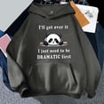 thumbnail image 2 of Gibobby Sudaderas universitarias con capucha Sudadera con capucha con estampado de panda y para mujer con bolsillo con cordón （Gris， XXL), 2 of 3