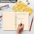thumbnail image 5 of Yellow Orange Marble Notebooks 2 Pcs 1-subject Journal 60 Sheets A5 College Ruled Paper Detachable Ring 8.3"x5.7", 5 of 8