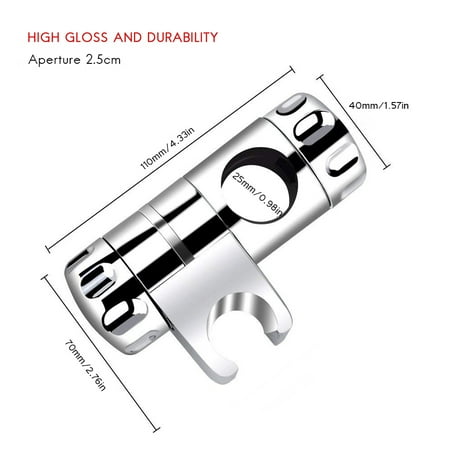 

25mm Replacement Hand Shower Bracket for Slide Bar Adjustable Plated Bathroom Pipe Shower Head Holders