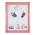 thumbnail image 2 of Baby Hand and Foot Print Photo Frame Birthday Gift DIY Ornament for Baby Infant (Pink), 2 of 8