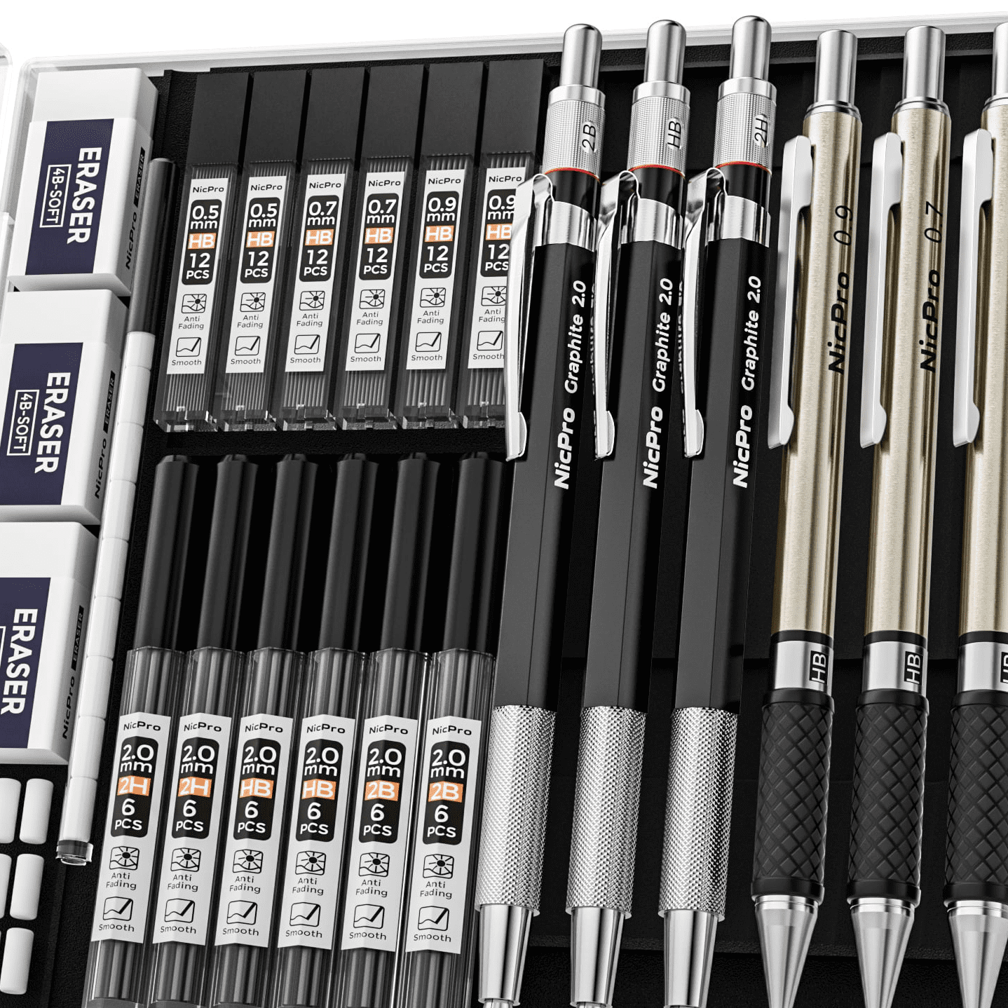 Zebra Pen Z-Grip Wide Barrel Max Mechanical pencl, 12