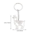 thumbnail image 2 of CRILSTYLEO Llavero Alpaca Plateado Colgante Para Accesorio Chic Y Resistente Para, 2 of 8