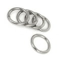thumbnail image 1 of 40mm x 5mm Stainless Steel Webbing Strapping Welded O Rings 10 Pcs, 1 of 2