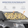 thumbnail image 4 of Gukieu Duck In Black Suit1 Print Car Windshield Sun Visor, Foldable Anti-UV Car Sun Visor Suitable for Vans, Trucks Car Accessories-Large, 4 of 6
