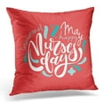 thumbnail image 1 of BSDHOME Abstract International Nurse Day Lettering Medical for Nurses on Red Assistant Pillow Case Pillow Cover 20x20 inch, 1 of 1