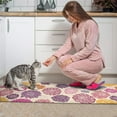 thumbnail image 3 of Pioneer Flower Floral Print Pattern Kitchen Rugs Sets Of 2,Anti Fatigue Kitchen Mat Rugs Non Slip Washable,Decorative Kitchen Floor Mats for Kitchen,Sink,Laundry,17"x30"+17"x47", 3 of 7