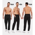 thumbnail image 5 of 3 Pack Men's Athletic Pants with Zip Pockets, Lightweight Workout Sweat Pants Gifts for Men, 5 of 7