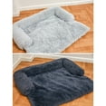 thumbnail image 3 of Manta del sofá del perro de la felpa del sofá cama de la estera del perro, cama impermeable Eccomum Gris claro,METRO, 3 of 7