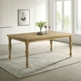 thumbnail image 5 of Roundhill Furniture Verta 5-PC Dining Set, Dining Table with 4 Cross Back Chairs, Light Oak Finish, 5 of 18