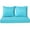 Cyan, variant on VIXLON 3 Piece Indoor/Outdoor Loveseat Settee Matching Chair Cushion Set 46" x 26"