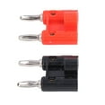 thumbnail image 4 of Bananas Connector Kit,  Electrical Conductivity Brass Double Row Banana Plug Set  For Speaker, 4 of 8