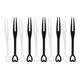 thumbnail image 4 of 100pcs/bag Fruit Fork Mini Clear Disposable plastic Forks For Party BBQ Sticks Picks Skewer Set Home Dining Food Cake, 4 of 5