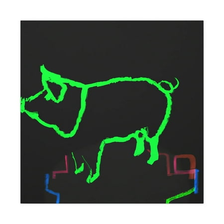 

Pig with Paunchy Pride - Canvas