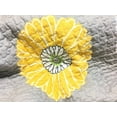 thumbnail image 3 of White & Yellow Sunflower Hypoallergenic Polyester Microfiber 3 piece Quilt Set Bedroom Quilt Bedding Full/Queen Size Gray, 3 of 8