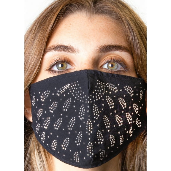 2PC STONE/SOLID FACE MASK