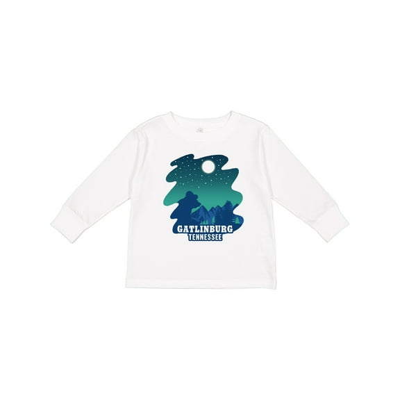 Inktastic Smoky Mountains Gatlinburg Tennessee with Bear Boys or Girls Long Sleeve Toddler T-Shirt