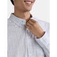 thumbnail image 4 of George Men's and Big Men’s Button Down Poplin Shirt with Long Sleeves, Sizes S-3XL, 4 of 5