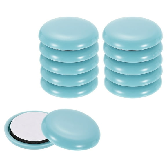 12Pack Furniture Slider, 1-1/4 Inch Round Adhesive Furniture Moving Pad, Sky Blue