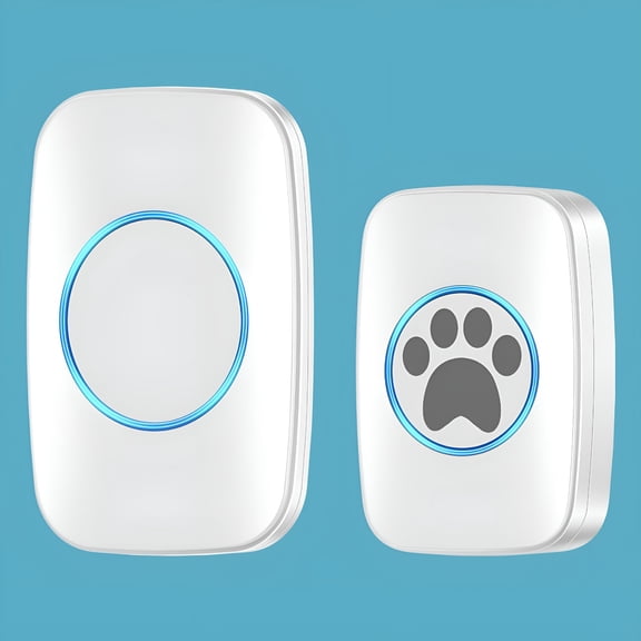 GJX Wireless Pet Doorbell Wireless Home Doorbell Induction Smart Pet Doorbell One Drag One Training Dog