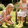 thumbnail image 5 of Cloaraye Kids Girls Socks Knitting Cotton Crew Socks Solid Color Ruffle Socks for 1-12 Years Old, 5 of 5