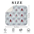 thumbnail image 4 of Light Blue Christmas Tree Pattern Dish Drying Mat for Kitchen 1 Pack, Ultra Absorbent Microfiber Dishes Drainer Mats,16x18in(41x46cm), 4 of 6