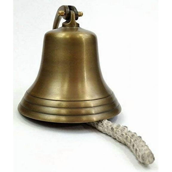 Nagina International Al1845b - Aluminum Bell Brass Antique