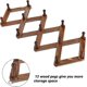 thumbnail image 2 of Wooden expandable nail hangers - versatile accordion wall hangers with 13 hooks for storing hats, co, 2 of 4
