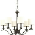 thumbnail image 2 of Progress Lighting P4739-20 Inspire Six Light Chandelier Light Antique Bronze, 2 of 2