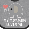 thumbnail image 4 of Inktastic Mommom Loves Me Grandchild Boys or Girls Baby Bib, 4 of 4
