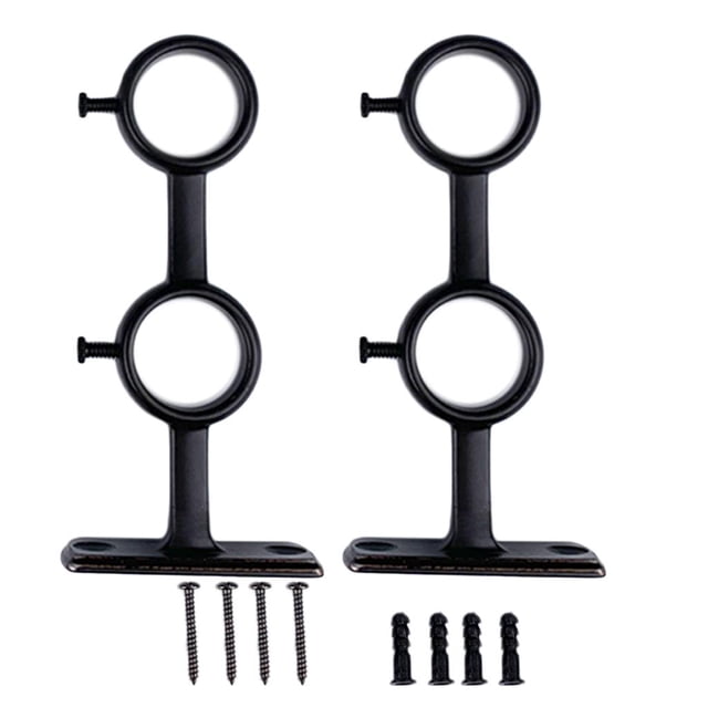 Cortina doble Sunnimix Soporte de soporte de barra Cortinas de ventana