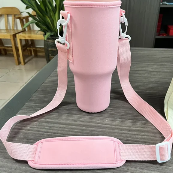 1pc 40oz Nuovoware Water Bottle Carrier Bag for Stanley Quencher Adjustable Shoulder Strap Mug Cover Bottle Holder Cup Sleeve