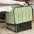 thumbnail image 7 of Kdxio Bamboo Stems And Leaves Print Toaster Cover Bread Machine Cover Fits for Most Standard 2 Slice Toasters,Keep Toaster Free From Dust And Fingerprint Oven Dustproof Cover, 7 of 7