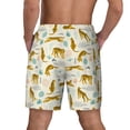 thumbnail image 4 of Goofa Leopard Print Printed Men's Swim Trunks Board Shorts Quick Dry Mens Swimming Trunks with Compression Liner,Breathable Fit Hawaii Beach Shorts-XX-Large, 4 of 9