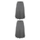 thumbnail image 4 of Minnieouse midi favorecedora en : plisada de diseño elegante y sexy negra Faldas Diseño favorecedor gris XXL 2Conjunto, 4 of 6