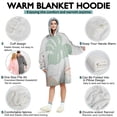 thumbnail image 5 of Wearable Oversized Blanket,Blue Boho Abstract and Plant Pattern Wearable Blanket Hoodie for Adults,Cozy Hooded Blankets with Super Pockets,Super Warm Fuzzy Pullover for Women & Men, 5 of 6