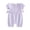 Purple, variant on Leey-World Preemie Sleepers Newborn Baby Girl Summer Dress Ruffle Sleeveless Embroidery Romper Dress(Pink,0-3M)