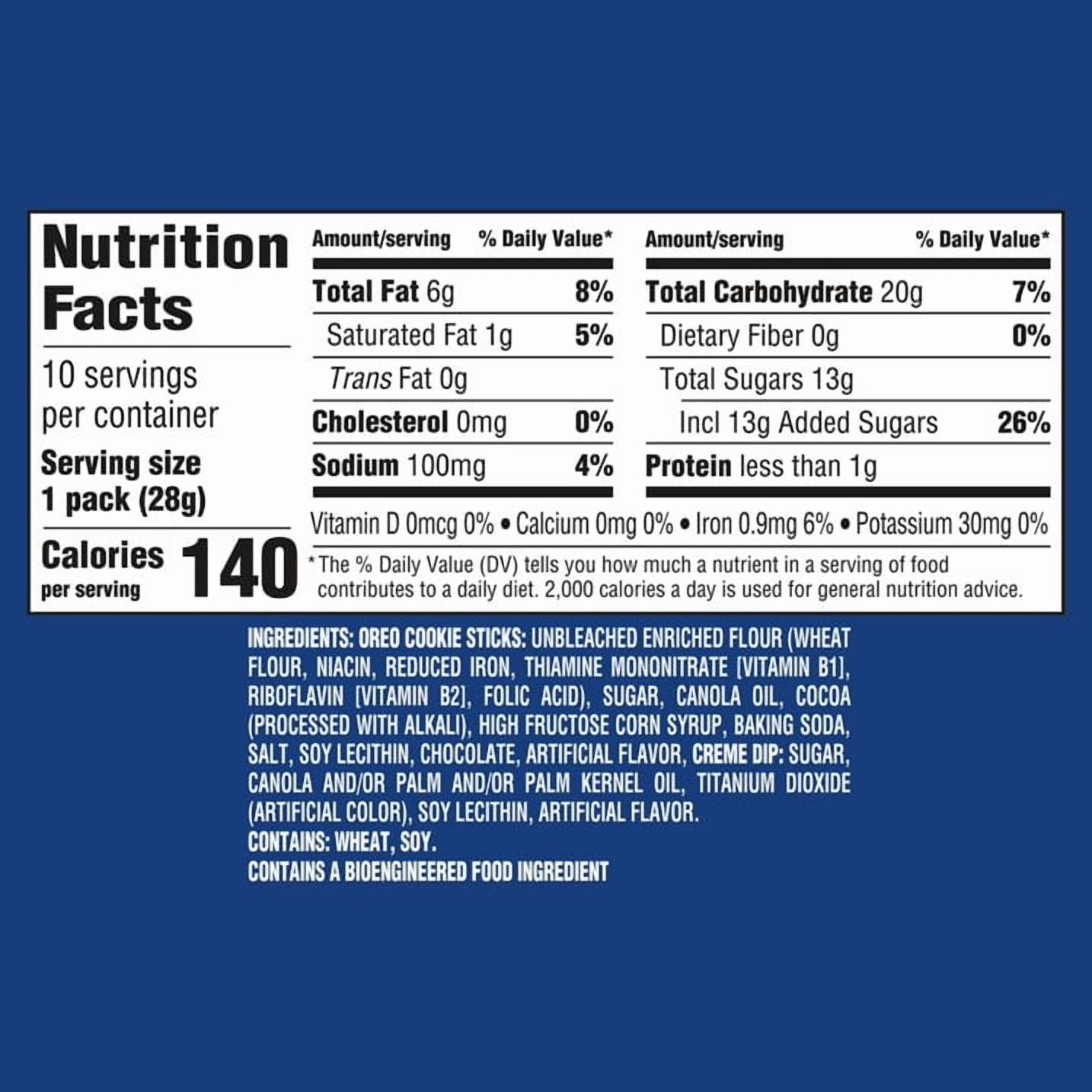 3 Pack- Handi-Snacks OREO Cookie Sticks 'N Creme Dip Snack Packs, 10 Snack Packs