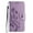 Lightpurple, variant on for iPhone 16 Pro Phone Case Wallet,Women Flip Folio Kickstand Cover with Credit Card Holders Emboss Butterfly Flower PU Leather Purse Wrist Strap Shockproof Case for iPhone 16 Pro,Lightpurple