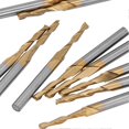 thumbnail image 3 of Titanium Coated Double flute End Mill Milliling Cutter 3.175mm Shank 2mm Cutting Edge Diameter, 3 of 5