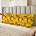 thumbnail image 2 of Honeii Ripe Yellow Lemon Print Long Body Pillowcase 20x54 in,Body Pillow Cover with Zipper,Large Body Pillowcase,Soft Bed Decorative, 2 of 7