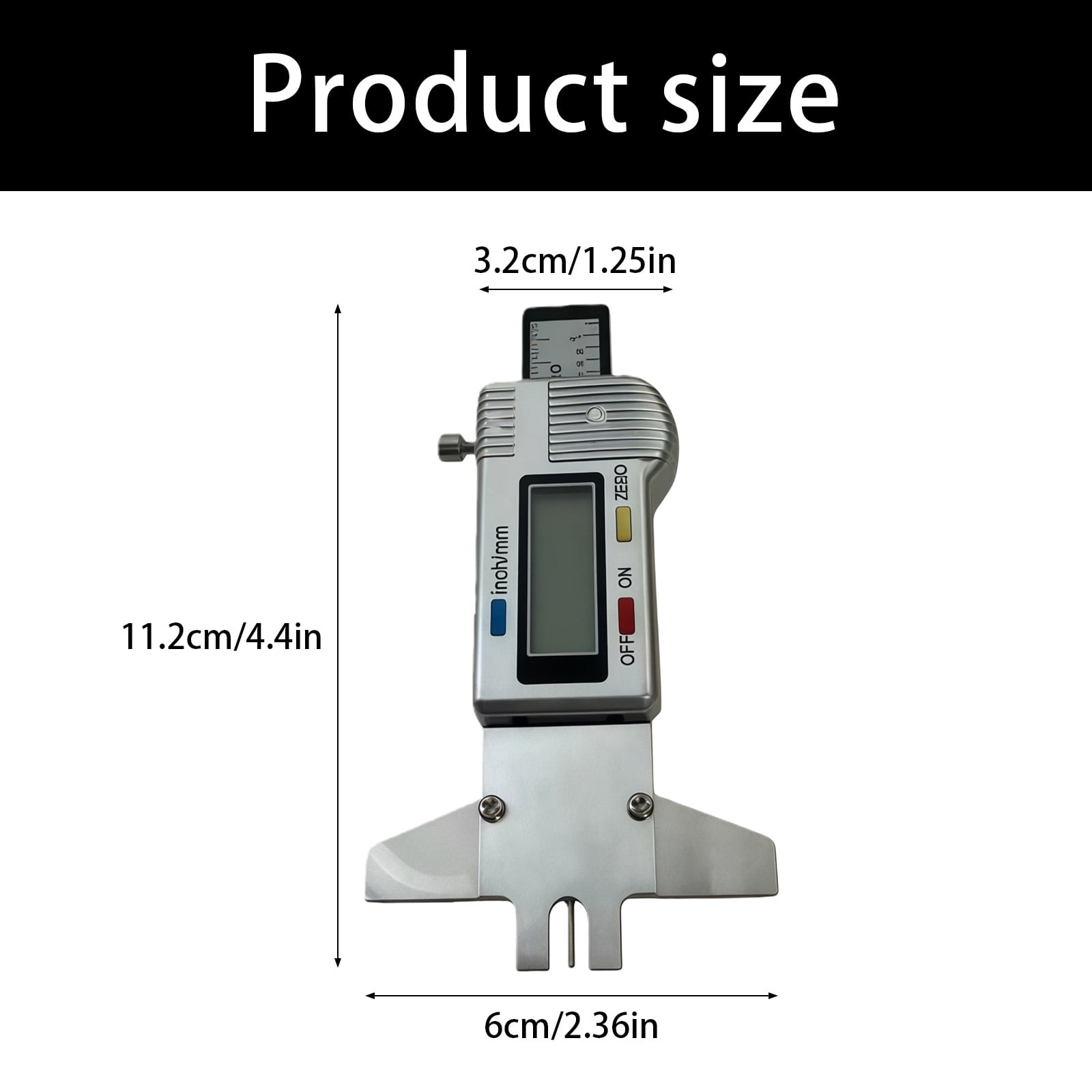 Guitar Accessory Digital String Action Ruler Gauge for Folk Electric Classical Guitars Fixed Lock Stability Light Weight