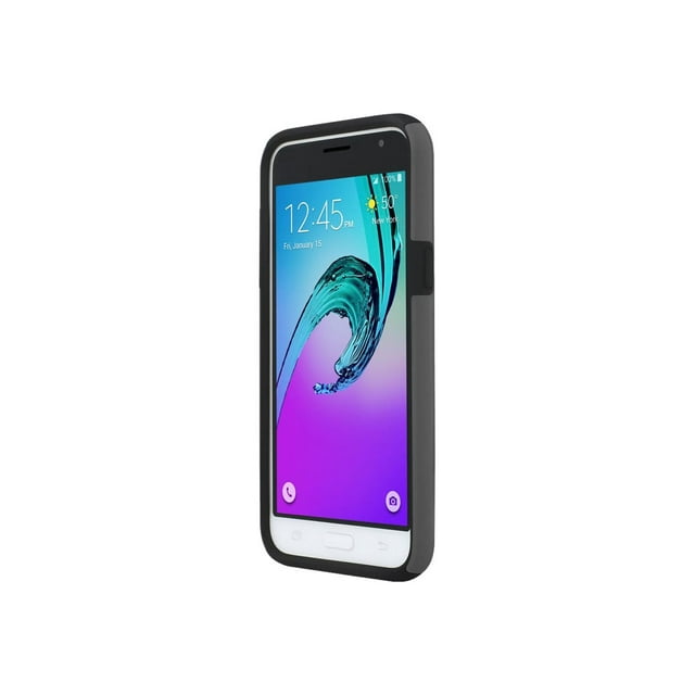 Incipio DualPro - Étui Arrière pour Cellulaire - Plextonium, dLAST TPE - Gris, Noir - pour Samsung Galaxy J3 (2016)