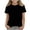 Black, variant on Fancifize Girls Boys Casual Short Sleeve Shirts Crew Neck Athletic Quick Dry Tops Kids Summer Comfy Active Clothes 3-12 Years