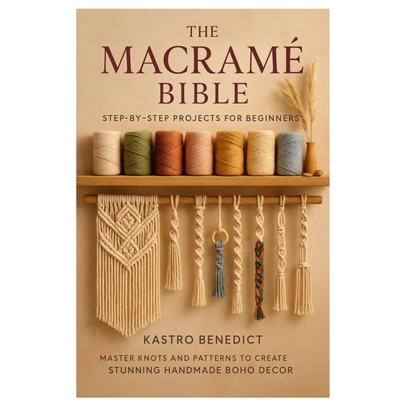 The Macrame Bible: Step-by-Step Projects for Beginners: Master Knots and Patterns to Create Stunning Handmade Boho Décor, (Paperback)