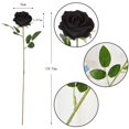 thumbnail image 2 of Rosas artificiales Jasion Velvet Silk, 12 unidades, para bodas y hogares, 2 of 8